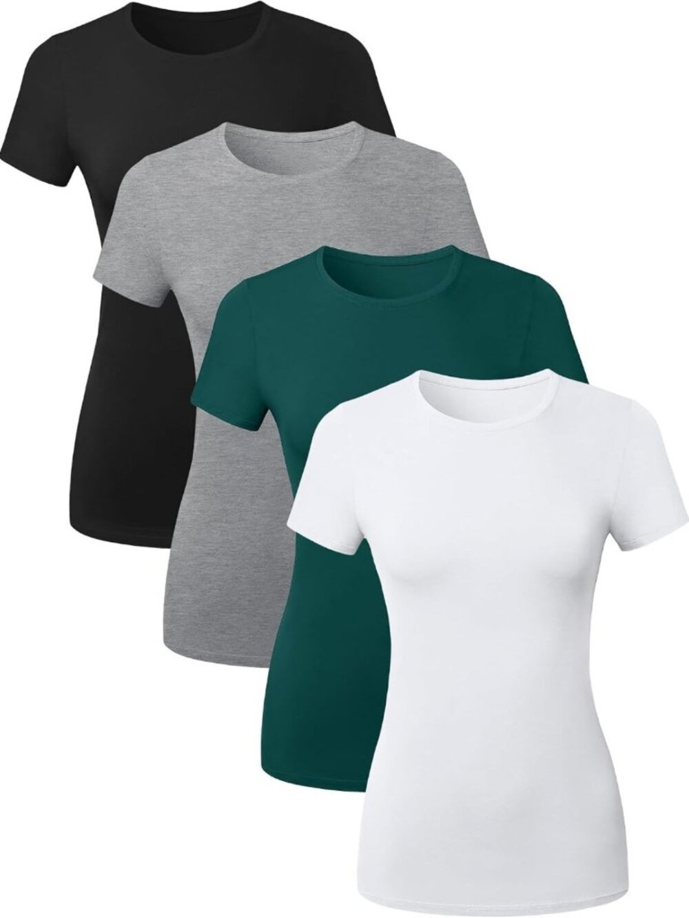 Cotton Crew Neck T-Shirt for Women | Casual Everyday Tee Top | Soft & Stylish